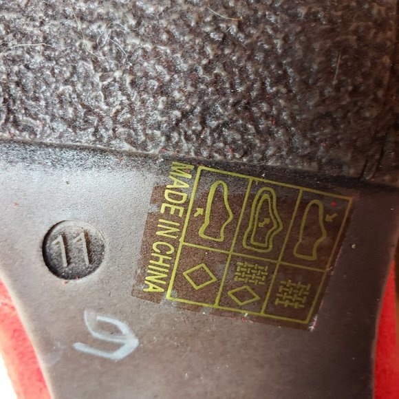 Womens RED Center Cut Fringe Ankle Booties. Size 11 - Picture 5 of 9